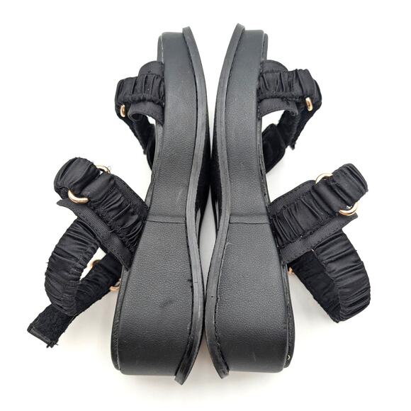 Chinese Laundry Cashy Platform Wedge Sandal Women's Black Size US8M EU38.5 - Picture 5 of 12